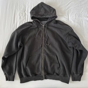 Brandy Melville Black Christy Zip Up Hoodie